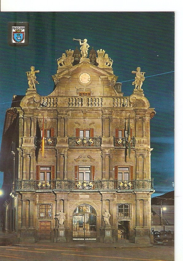 Postal 030228 : Pamplona. Fachada principal del Ayuntamiento