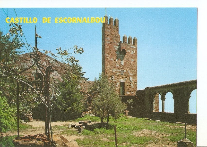 Postal 030230 : Castillo de Escornalbou Claustro. Riudecañas