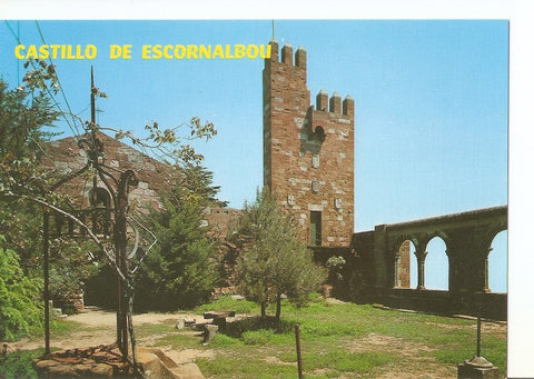 Postal 030230 : Castillo de Escornalbou Claustro. Riudecañas