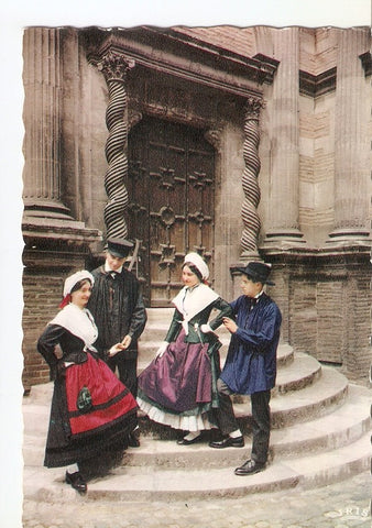 Postal 030239 : Folklore en Languedoc. A Toulouse La Porte de Nicolas Bachelier en lHotel dAssezat