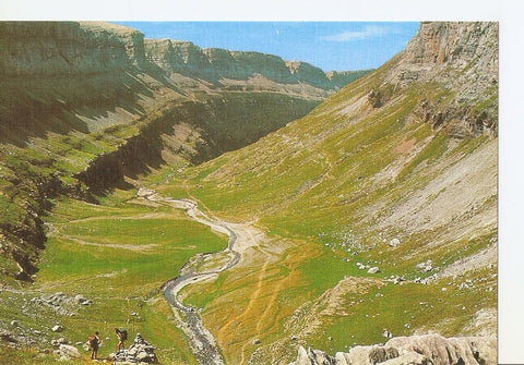 Postal 030263 : Parque Nacional de Ordesa (Pirineo Aragones). Circo de Soaso y Faja Pelay desde las Clavijas de Soaso. Buen estado general