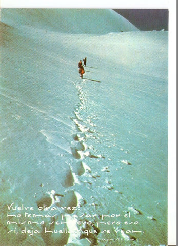 Postal 030310 : Caminando sobre la nieve