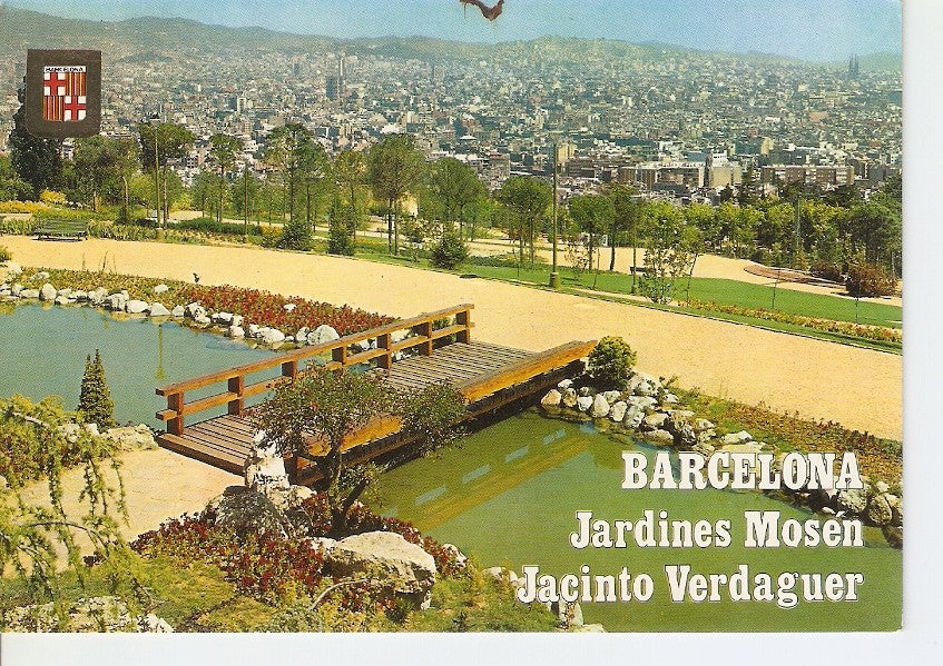 Postal 030322 : Barcelona. Jardines Mosen Jacinto Verdaguer