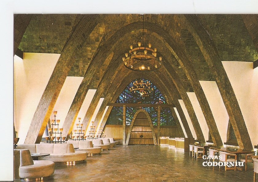 Postal 030375 : Cavas Codorniu. Sala recepcion Puig y Cadafalch. Monumento Nacional