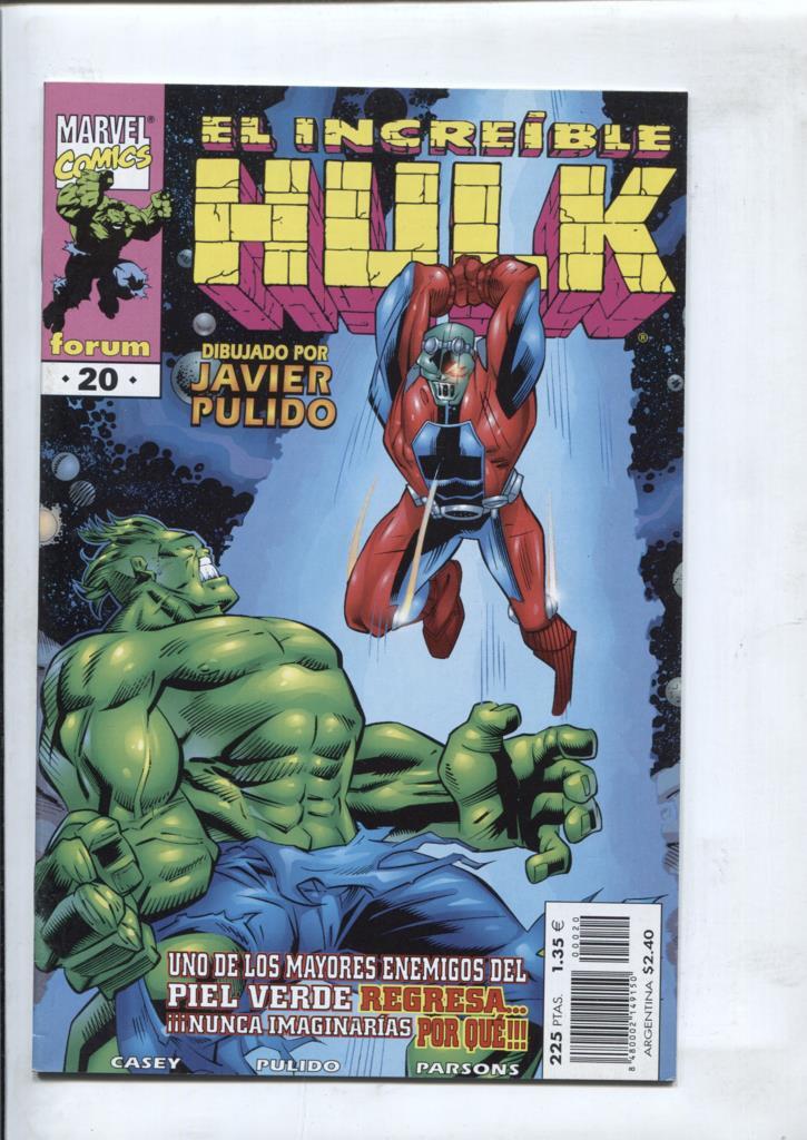 El Increible Hulk volumen 3 numero 20: Los buenos viejos tiempos