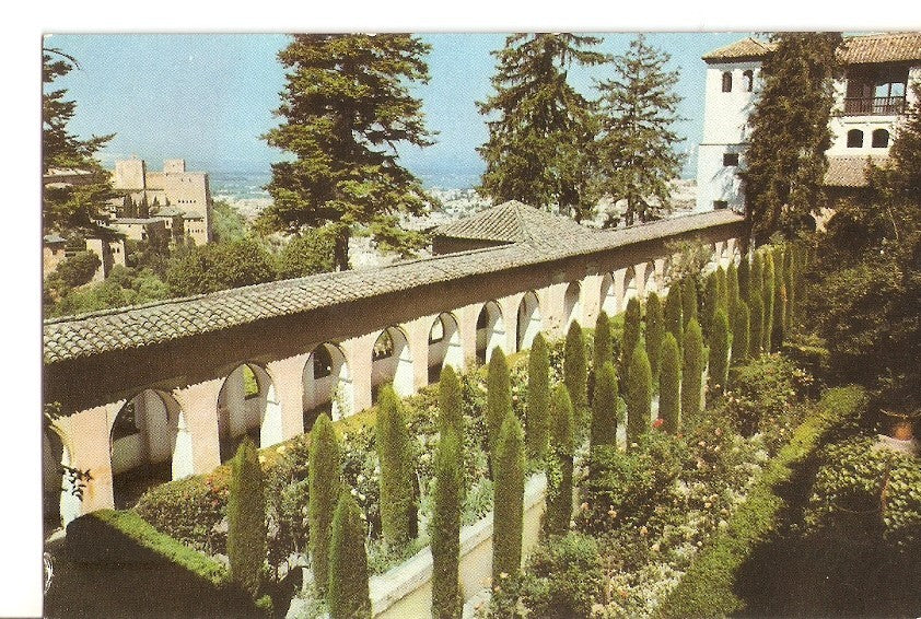 Postal 030423 : Granada Generalife - Patio de la Acequia
