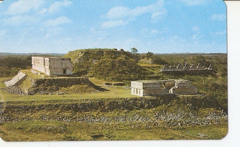 Postal 030498 : Uxmal Yucatan Mexico. Panoramica hacia el Palacio del Gobernador