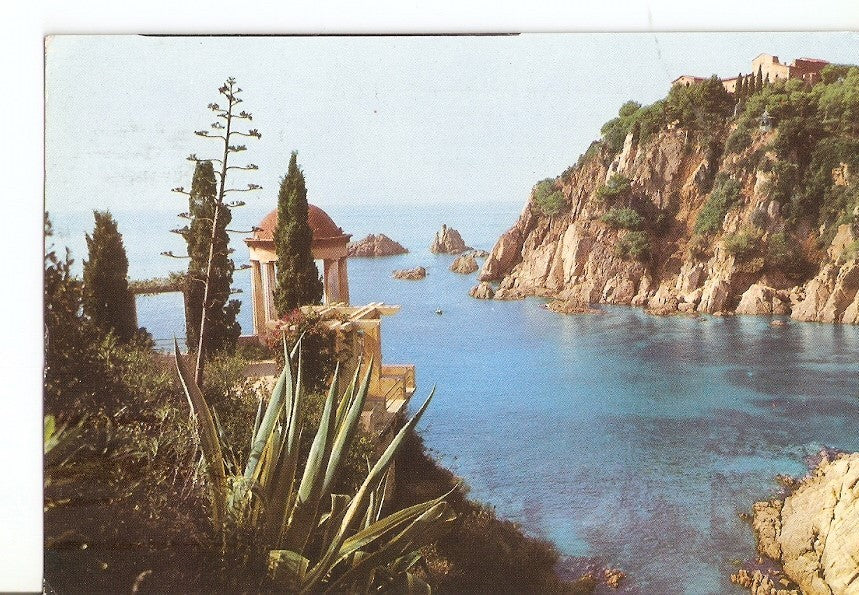Postal 030516 : Blanes (Costa Brava). Templete Jardin Botanico Convento y Forca-nera
