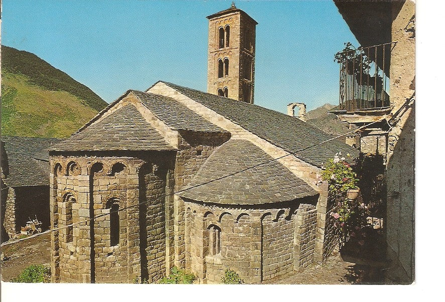 Postal 030562 : Tahull Pirineo Catalan. Iglesia de Santa Maria romanico s. XII