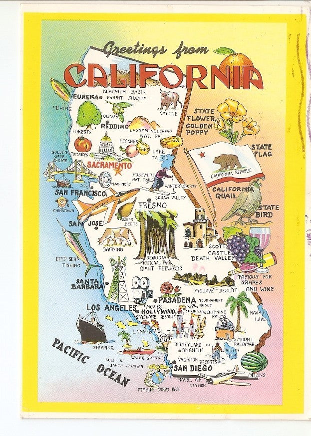 Postal 032251 : Nickname - Golden State Area in Sq. Miles