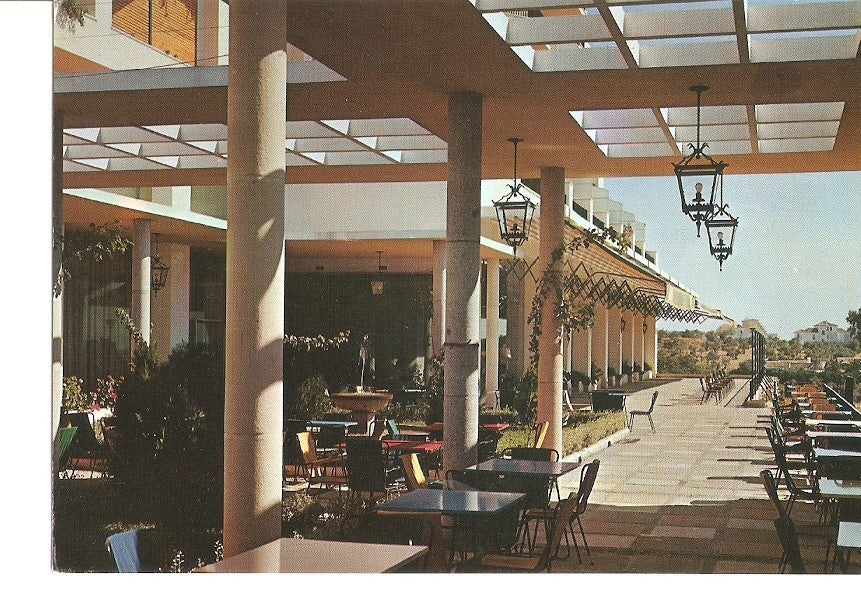 Postal 030596 : Parador Nacional de la Arruzafa Cordoba. Terraza