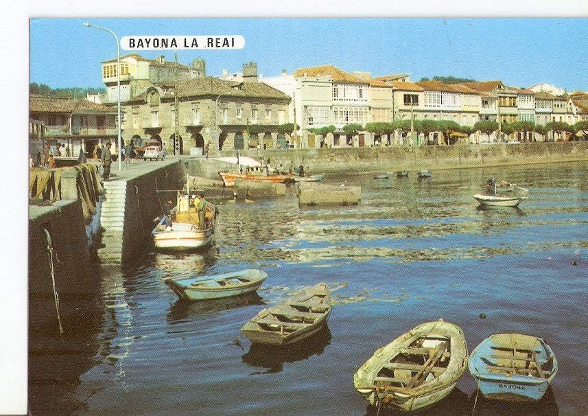 Postal 030600 : Bayona la Real (Pontevedra). Muelle y Paseo de Elduayen