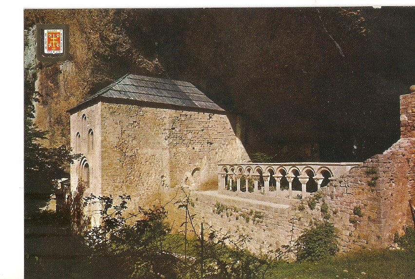 Postal 030696 : Pirineo Aragones (Huesca) San Juan de la Peña. Monasterio viejo