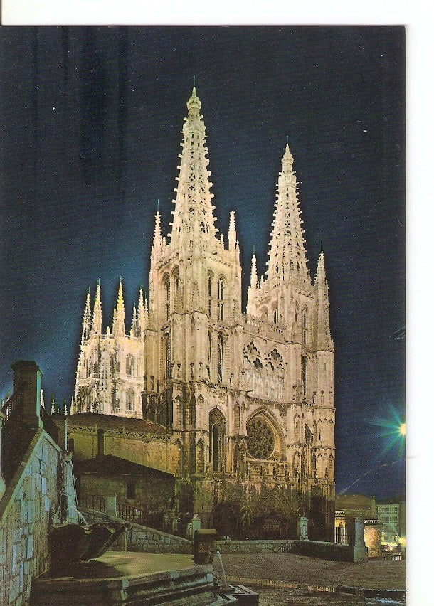 Postal 030705 : Burgos. La Catedral en la noche