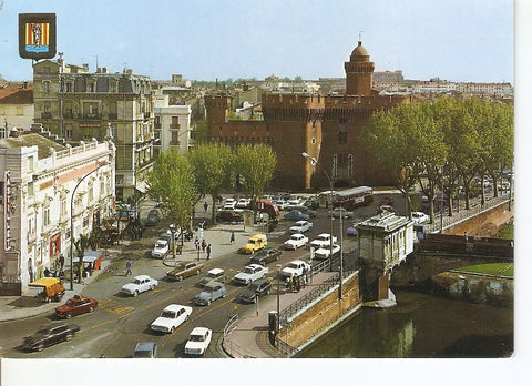 Postal 030715 : Lumiere et couleurs du Roussillon (66) Perpignan. Le Castillet ancienne porte fortifiee de la ville (XIV)