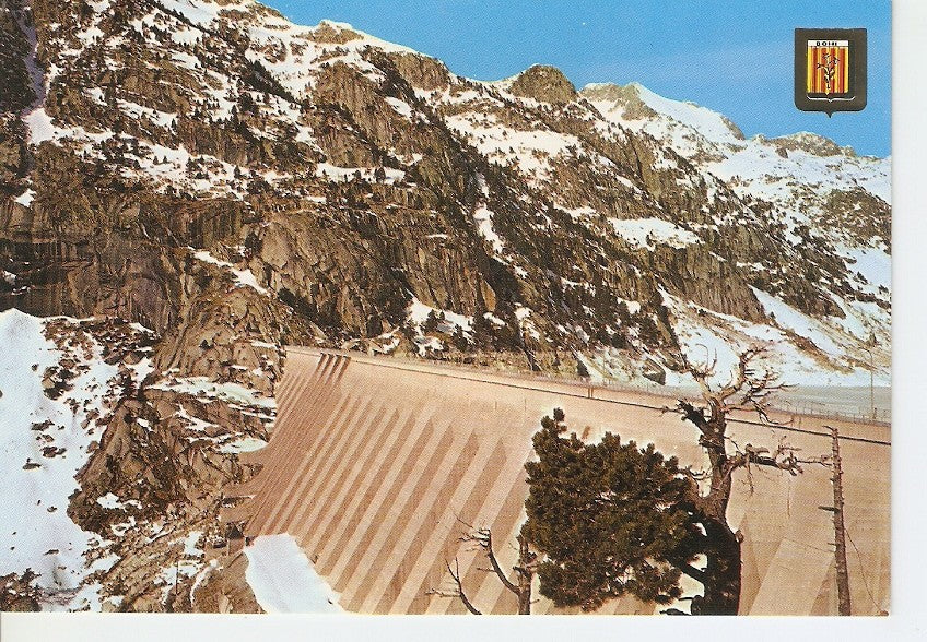 Postal 030748 : Pirineu Catala (Lleida). Vall de Bohi. Presa i Llac Cavallers