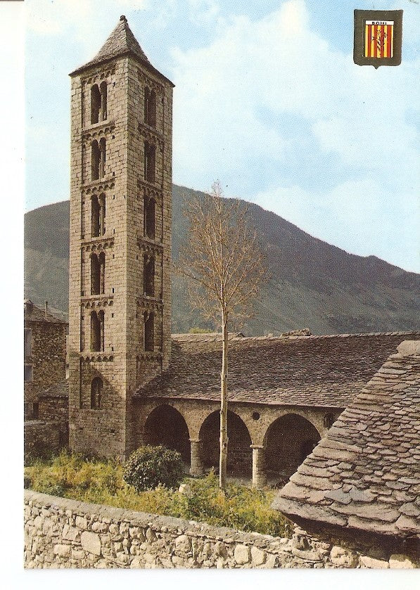 Postal 030751 : Pirineu Catala (Lleida). Vall de Bohi. Erill Lavall. Iglesia romanica de Santa Eulalia