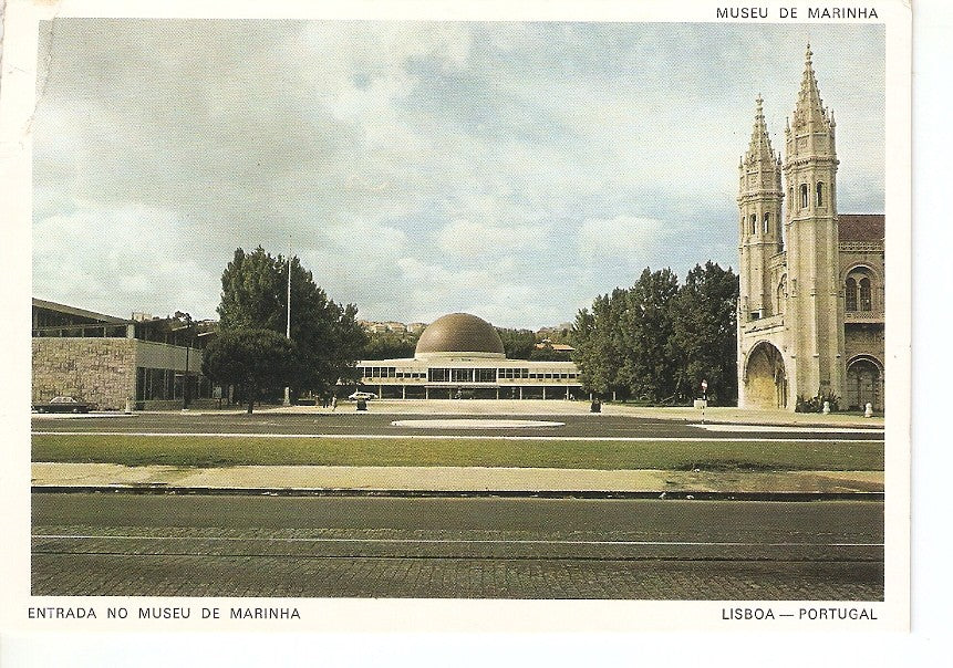 Postal 030769 : Entrada no museu de Marinha Lisboa - Portugal