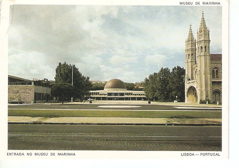 Postal 030769 : Entrada no museu de Marinha Lisboa - Portugal