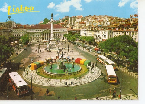 Postal 030771 : Lisboa (Portugal). Place de D. Pedro IV (Rossio)