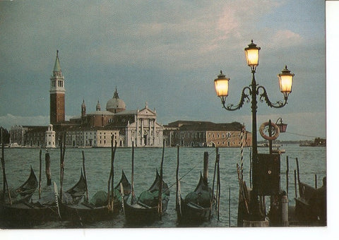 Postal 030806 : Venezia. Tramonto sull Isola di S. Giorgio Sunset on St. George Island