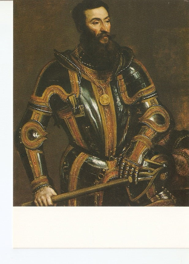Postal 030810 : Salzburger Landessammlungen Residenzgalerie. Tizian (Tiziano Vecelli) Bildnis Giovanni da Castaldo