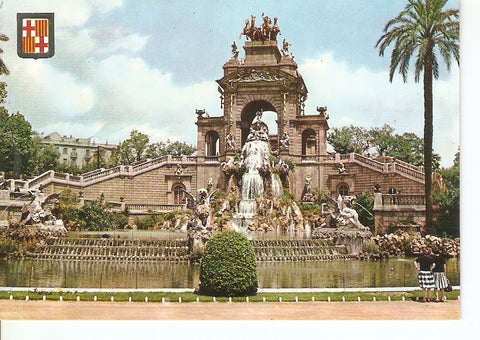 Postal 030340 : Barcelona. Jardines y Cascada del parque de la Ciudadela