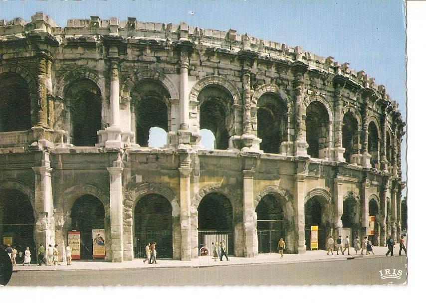 Postal 030854 : Nimes (Gard). Les arenes epoque romane. Arcades exterieures