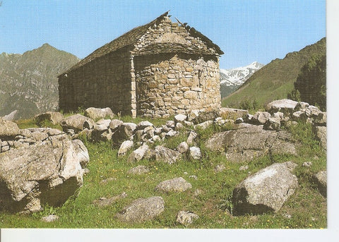 Postal 030858 : Vall de Boi. Esglesia romanica de Sant Quirç