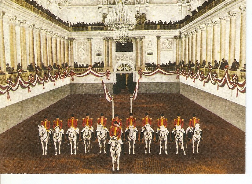 Postal 030870 : Vienna - Spanish Court Riding School salute