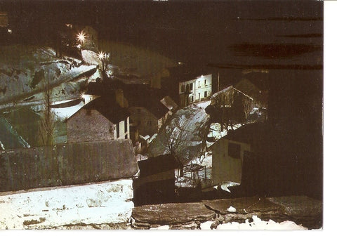 Postal 030878 : Sallent de Gallego. Vista parcial. Nocturna