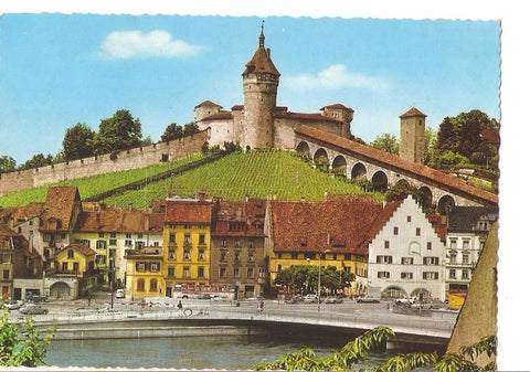 Postal 030889 : Schaffhausen. Part of the old city and town fortress Munot