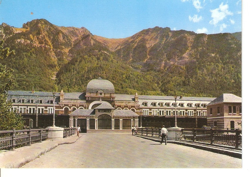 Postal 030901 : Canfranc (Huesca). Estacion Internacional. Entrada