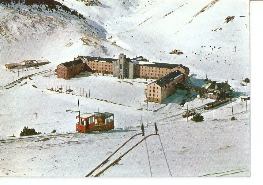 Postal 030903 : Nuria (Estacion invernal). Snatuario de la Virgen de Nuria