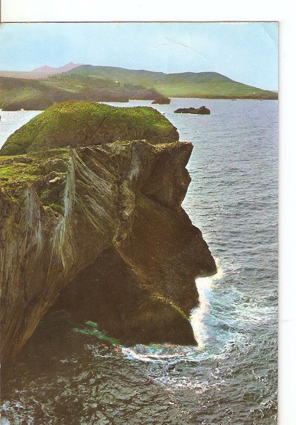 Postal 030984 : Celorio (Llanes) Perfil de Cristo (Roca Natural)