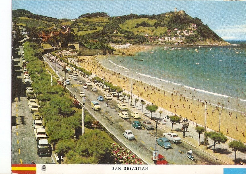 Postal 030993 : San Sebastian. Paseo de Miraconcha y Monte Igueldo