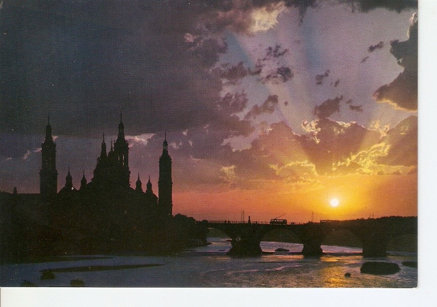Postal 031036 : Zaragoza. Puesta de sol. Sunset