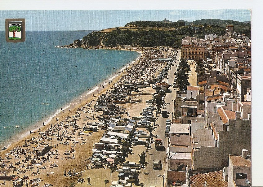Postal 031037 : Lloret de Mar (Costa Brava) la playa desde Sa Caleta