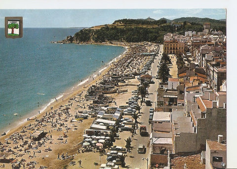 Postal 031037 : Lloret de Mar (Costa Brava) la playa desde Sa Caleta