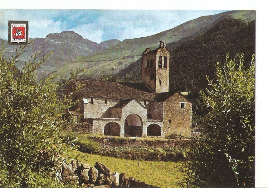 Postal 031088 : Valle de Broto. Iglesia de Linas de Broto