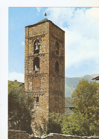 Postal 031109 : Pirineo de Lerida. Alto Ribagorza. El vale de Bohi. Campanario romanico de Durro