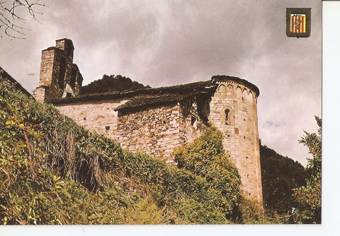 Postal 031110 : Pirineu Catala (Lleida). Vall de Bohi. Iglesia romanica XII