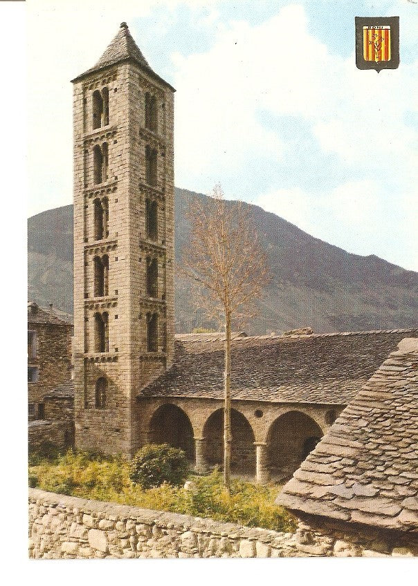 Postal 031111 : Pirineu Catala (Lleida). Vall de Bohi. Erill Lavall. Esglesia romanica de Sainta Eulalia