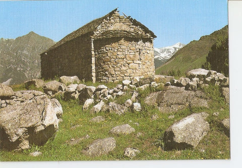 Postal 031116 : Vall de Boi. Esglesiola romanica de Sant Quirç