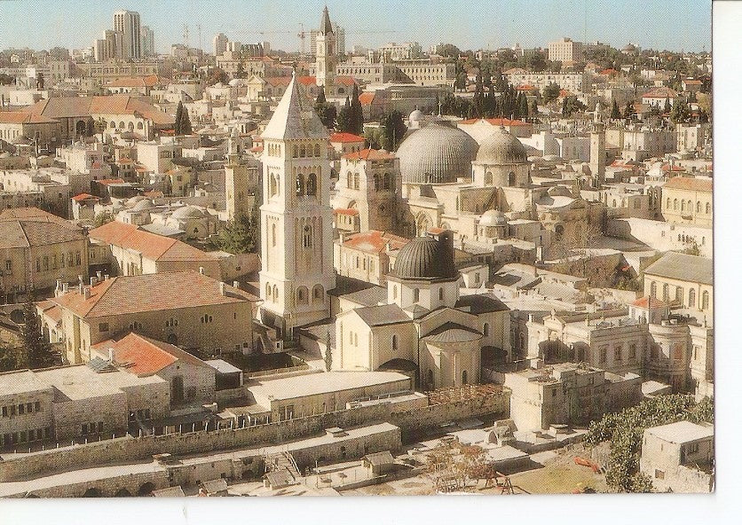 Postal 031136 : Jerusalem The Old City birds eye view