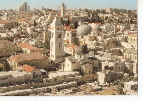 Postal 031136 : Jerusalem The Old City birds eye view
