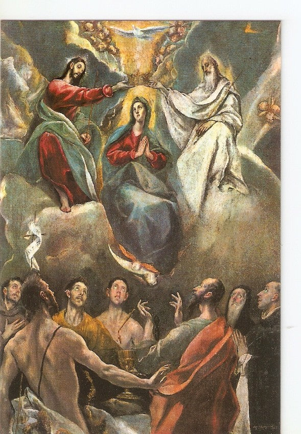 Postal 031145 : Toledo. Museo de Santa Cruz: La Coronacion de la Virgen El Greco