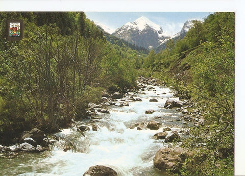 Postal 031153 : Pirineu Catala (Lleida). Vall dAran. Paisatge de lArtiga de Lin i Riu Joeu
