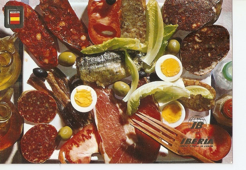 Postal 031166 : Iberia. Surtido de entremeses
