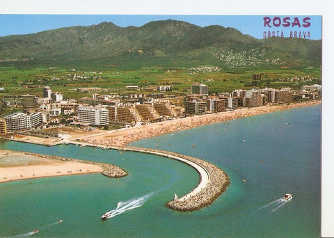 Postal 031180 : Rosas (Costa Brava). Vista aerea de Santa Margarita y Salata